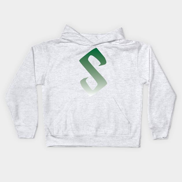 S with a Gradient Kids Hoodie by imlying